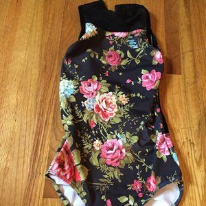 Floral eleve leotard